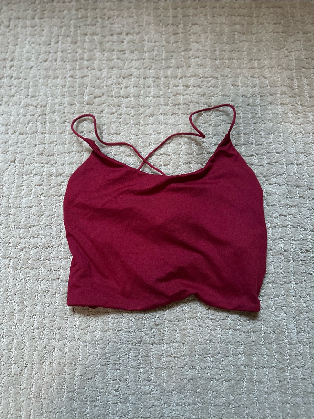 Crisscross Strappy Crop Top Tank